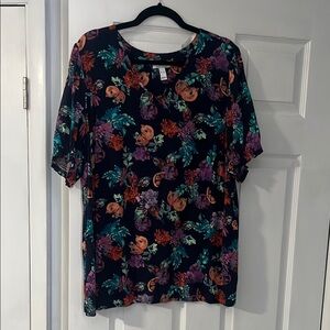 Floral Print Women's Top